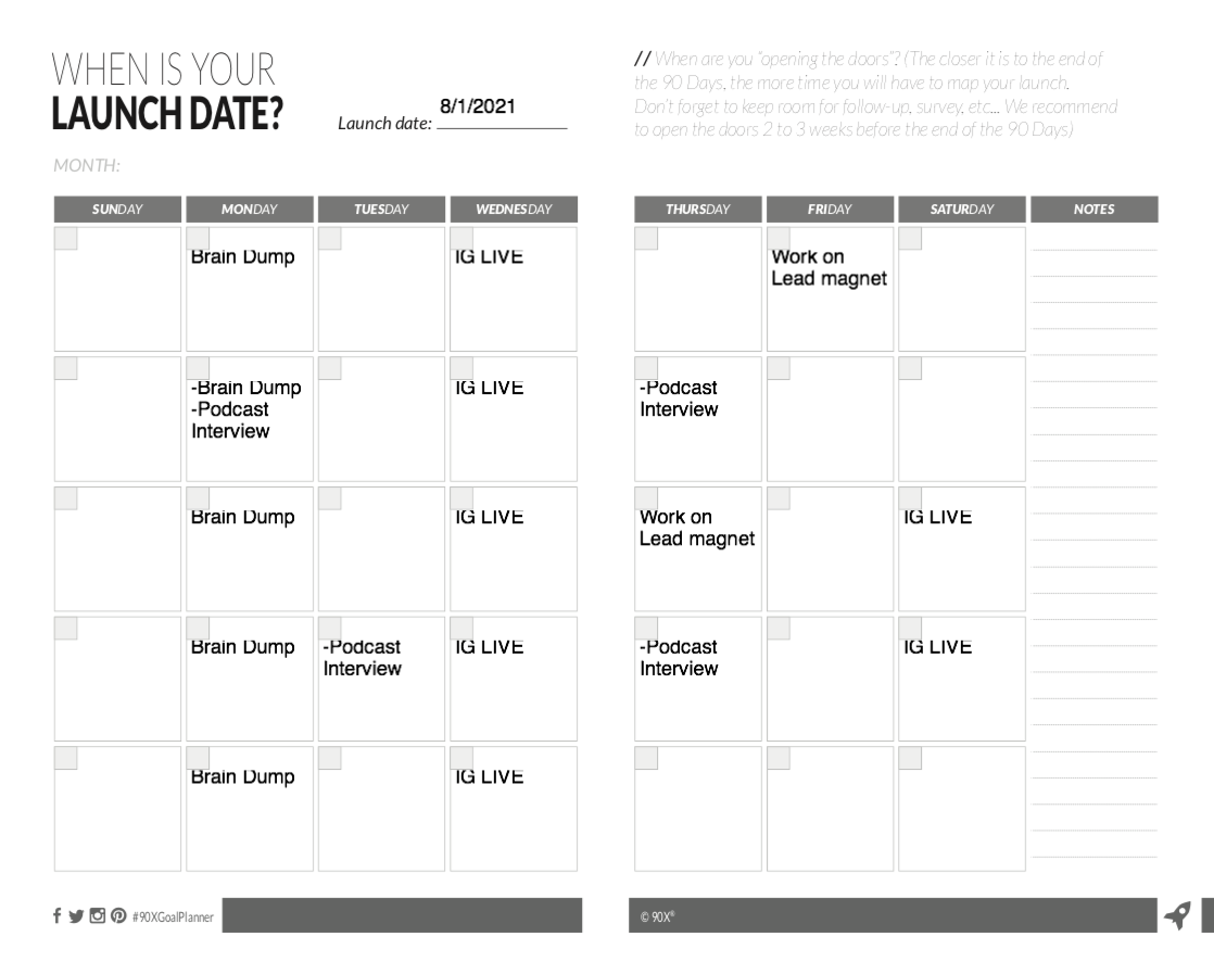 Digital Launch Planner