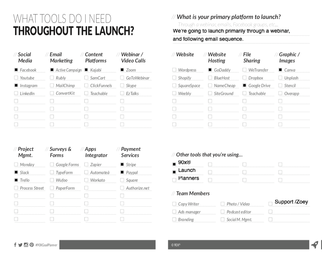 Digital Launch Planner