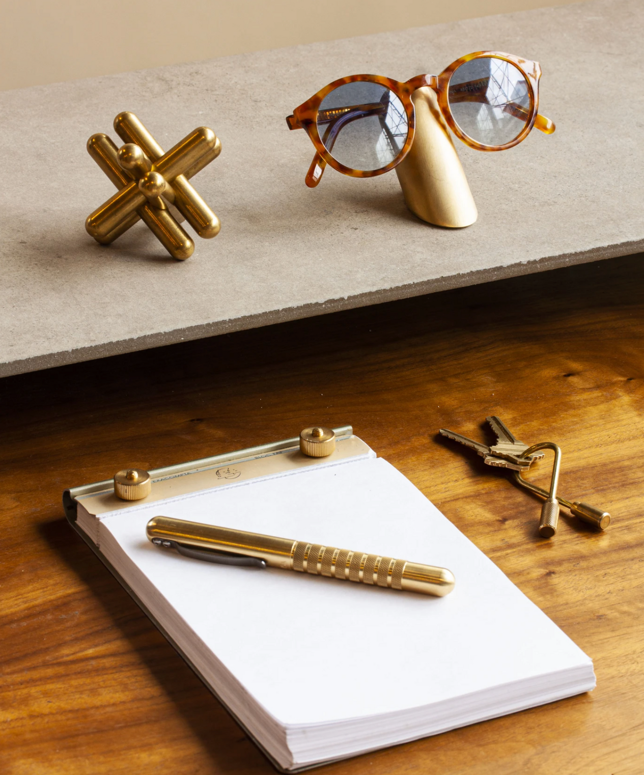 Eyewear Stand - Brass