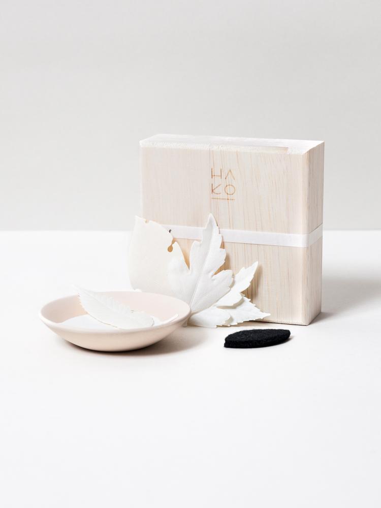 White Paper Incense + Ceramic Burn Dish